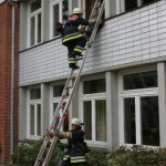 Vordringen ins erste Obergeschoss