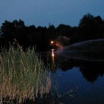 Die Osdorfer Kameraden im Dunkeln.