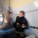 Einleuchten im Treppenhaus