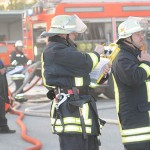 Die schleswig-holsteinischen Kameraden aus Delingsdorf sind als Verstärkung eingetroffen und übernehmen ihren Abschnitt