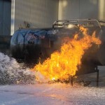 Jetzt wurde Mehrbereichsschaum eingesetzt (+ 3 sec)