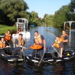 Die Vorjahressieger der FF Krauel: Henning Mohn, Christoph Timmann, Sven Kraft, Nils Otte, Sascha Loest und Christian Mohn (v.l.) ©F-2954