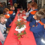 Die Mitglieder der JF Bergstedt an ihrem Tisch