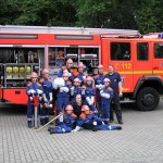 Gruppenfoto während einer der Zusammenkünfte mit den Jugendfeuerwehrwarten
