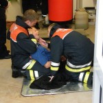 Versorgung der verletzten Person