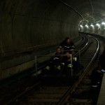 Testfahrt mit der Lore. Spaß muss sein ;-) (©Graevell)