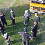 Zugführer T.Schwarz bei der Einteilung der FF Altona Copyright: Gregor Lütcke, FF Altona