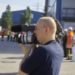 Thomas Schwarz von der Arbeitsgruppe Medien und Kommunikation (AG MuK) lieferte die Livebilder in das Medienzentrum des IfN