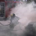 Löscheinsatz durch die FF Holm