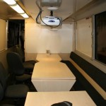 Innenansicht des Befehlswagen (ELW 3) der Feuerwehr Hamburg  Quelle und Copyright: Nico Oestreich, FF Hamburg-Finkenweder