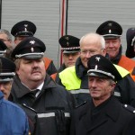 v.l.n.r.: Vertreter des BBK und OBD Klaus Maurer (beide halb verdeckt), LBF Andre Wronski, Alt-LBF Hermann Jonas, im Hintergrund LtdBD Thon (c) MT