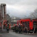Einsatzvorbereitung des Teleskopmastfahrzeugs (c) H. Lahmann