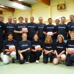 Feuerwehrleute der FF Süsel freuen sich über den neuen Leitfaden Feuerwehrsport  Quelle und Copyright: HFUK Nord