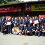 Die Sieger und die Zweitplazierten aus Oldenfelde nach der Siegerehrung (c) AG MuK