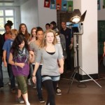 Bei der Szene Arterielle Blutung werden wir durch Schüler der Schule unterstützt (C) Wolfgang Häcker