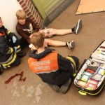 Perfekt versorgt, die beiden Erstversorgerinnen haben ganze Arbeit geleistet (C) Wolfgang Häcker