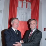 Gratulation durch den Staatsrat Volker Schiek © Erika Löffel