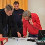 Aus dem Keller des Rathauses Bergedorf koordinieren die Katastrophenschutz-Experten die Hilfe im Landgebiet.