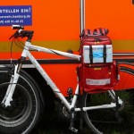 Für alle Fälle war neben dem RTW auch ein Notarzt-Einsatz-Fahrrad inkl. sportlichem Arzt vorgehalten (c) FFO