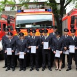 Die Lehrgangsteilnehmer nach bestandener Lernerfolgskontrolle