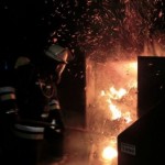 Brand eines Papiercontainers in Lokstedt