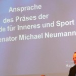 Der Senator für Inneres und Sport der Freien und Hansestadt Hamburg, Michael Neumann. (c) AG MuK FF Hamburg