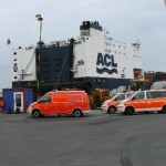 Blick auf die Heckrampe, einziger Weg zum Brandherd. (c) MT AG MuK