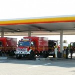 Beim Tanken treffen Gruppe eins und zwei wieder aufeinander. (c) Bereichswebmaster Bergedorf