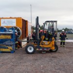 Der geländegängige Stapler.