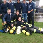 Gemeinsame Sache: Kameraden der Feuerwehr Meerbusch und Hamburg