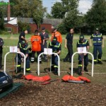 Am Start der Bahn 2 wurde mit Knoten begonnen