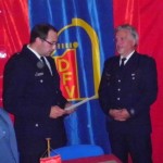 Verleihung der Urkunde durch Landesbereichsführer-Vertreter Harald Burghard