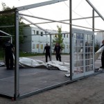 Abschließend wurde das Dach und die Seitenwände eingezogen (c) FF OSD