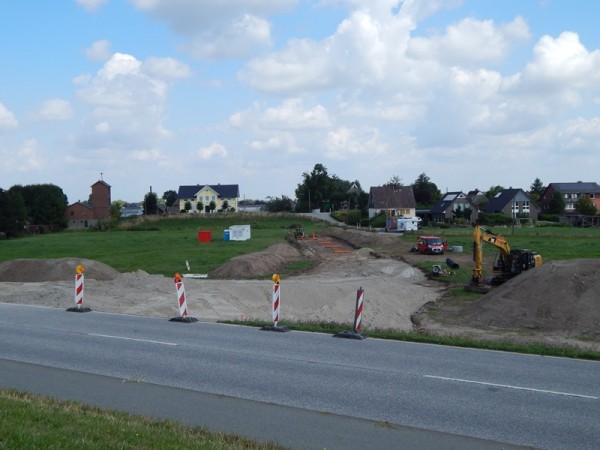 Eine neue Zufahrt zum Deich musste her. © B. Rieck