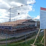 … sodass auch der Dachstuhl nicht lang auf sich warten ließ. © B. Rieck