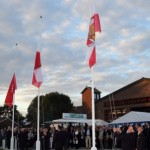 Feierliches Hissen der Flaggen. © G. Pacyna