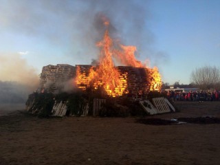 Osterfeuer der Freiwilligen Feuerwehr Billstedt-Horn