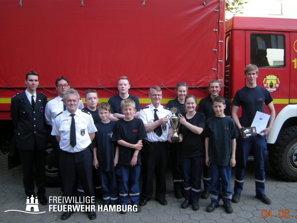 Fritz Bahlo mit dem Siegerteam (Fro)