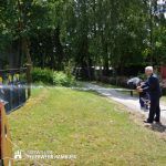 Auch der Feuerwehrchef lässt sich den Spaß nicht nehmen