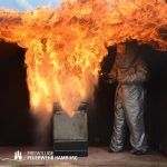 Demonstration einer Fettexplosion