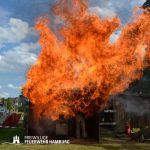 Demonstration einer Fettexplosion