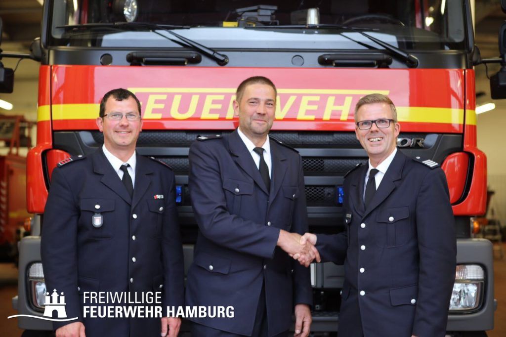 links WF/V Marco Sommer, in der Mitte WF Olaf Eilk und rechts BERF Karsten Dabelstein