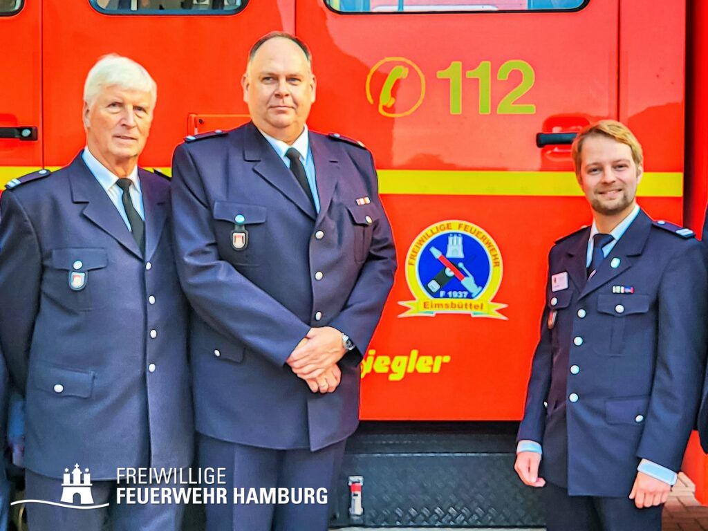 Drei Generationen der Wehrführung Eimsbüttel